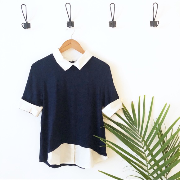 New York & Company Tops - New York & Company | Mixed Media Career Top